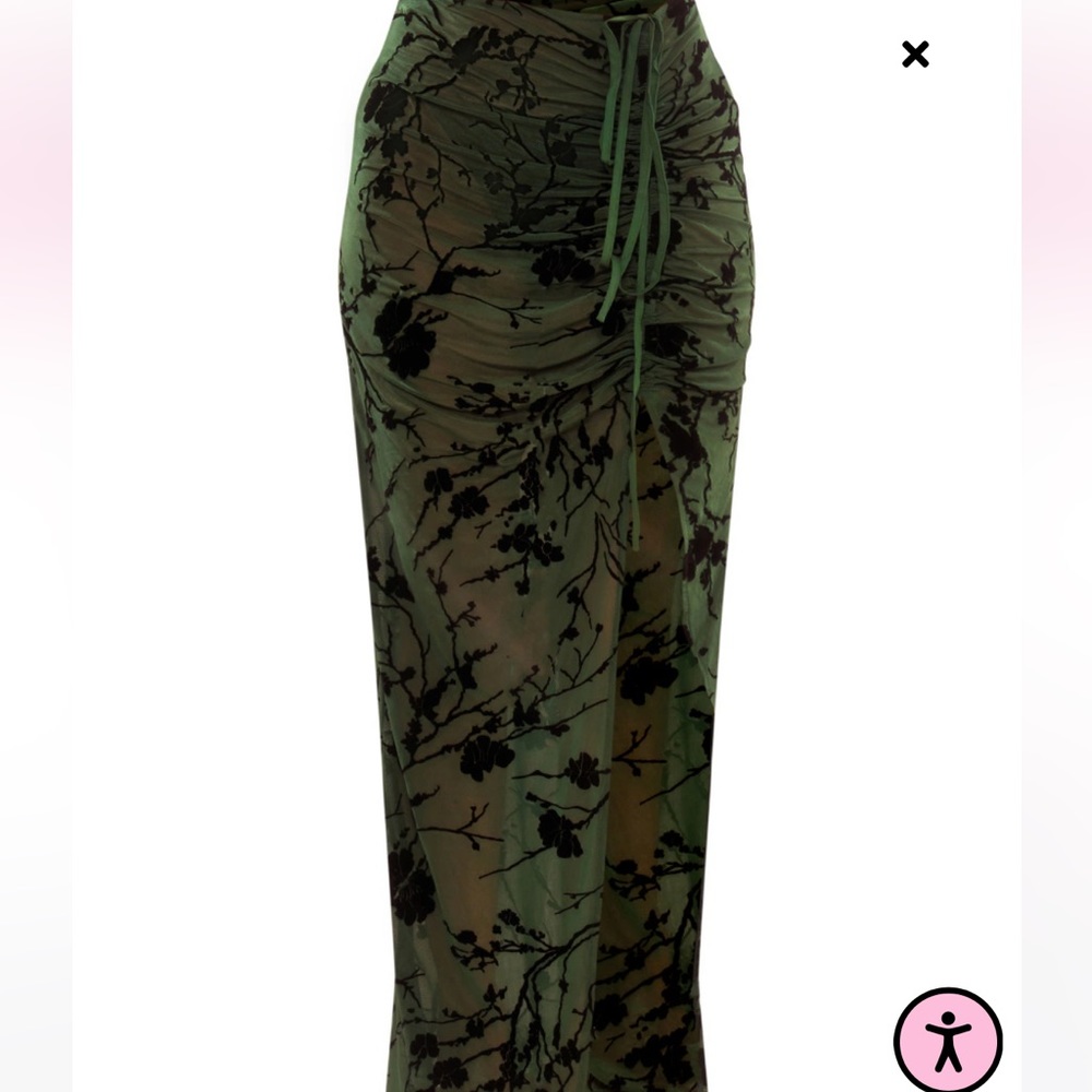 PRETTY LITTLE THINGS sheer maxi skirt